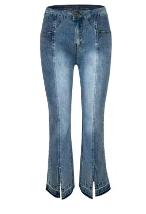 Ankle Slit Crop Jean