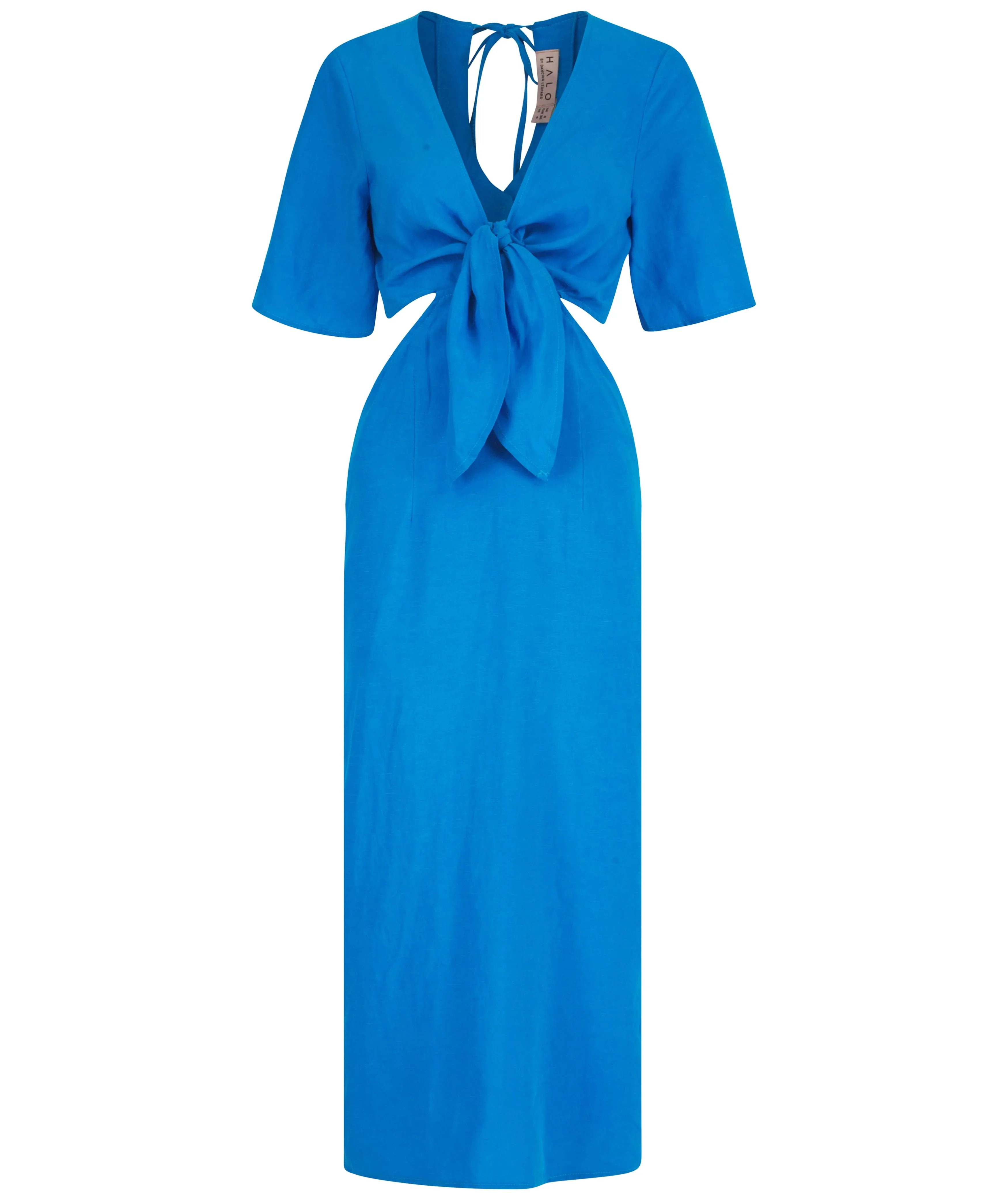 Arabella Linen Dress In Blue