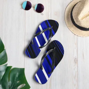 Blue Sliced Flip-Flops