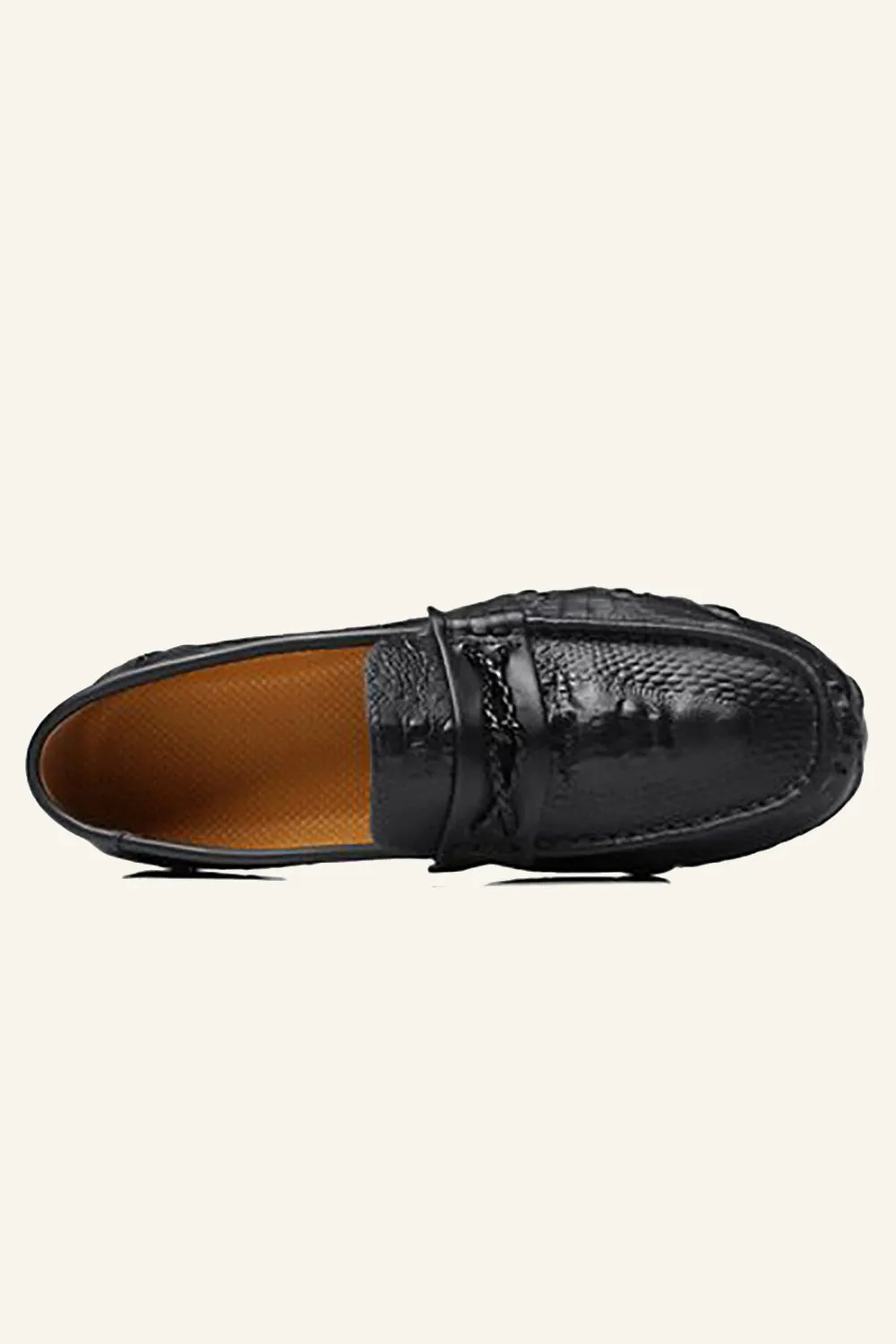 Burgundy Slip On PU Leather Men's Shoes