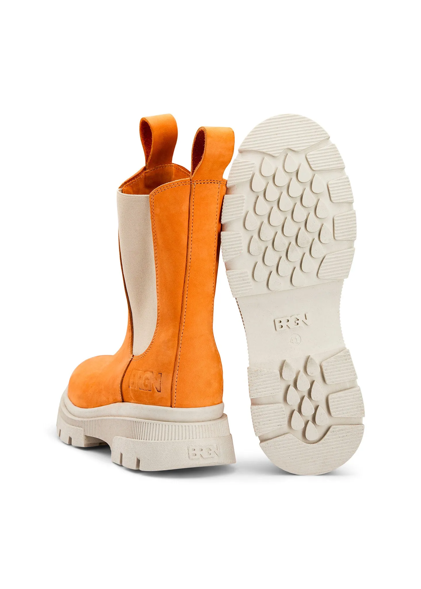 Chelsea Boot - Sand / Sunset Orange