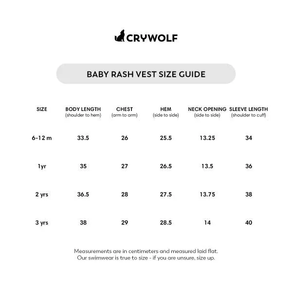 CRYWOLF Baby Rash Vest - Ditsy Floral