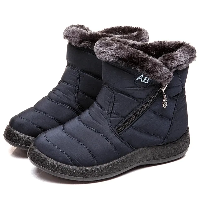 Cuzcare Women Fur Lined Outdoor Orthopedic Snow Boots