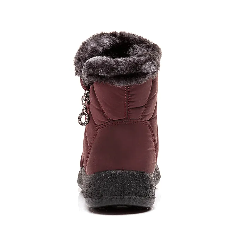 Cuzcare Women Fur Lined Outdoor Orthopedic Snow Boots
