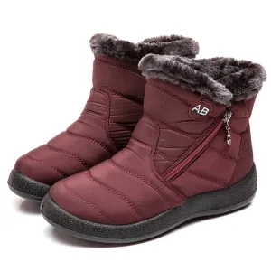 Cuzcare Women Fur Lined Outdoor Orthopedic Snow Boots