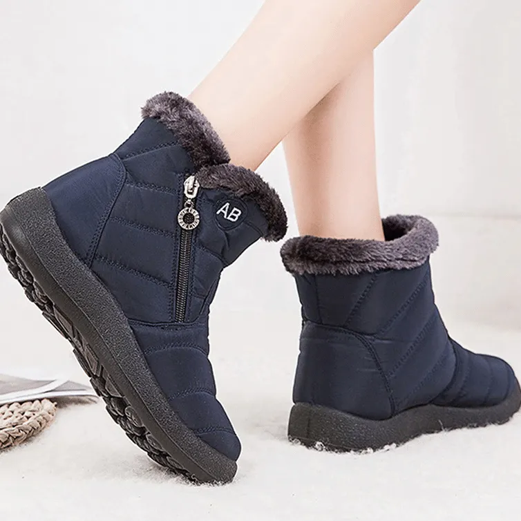 Cuzcare Women Fur Lined Outdoor Orthopedic Snow Boots