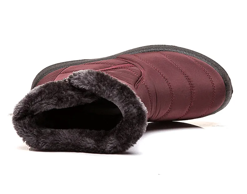 Cuzcare Women Fur Lined Outdoor Orthopedic Snow Boots