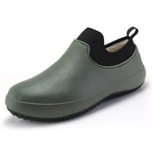 Groovywish Slip-on Waterproof Orthopedic Shoes Rubber Winter Boots For Men