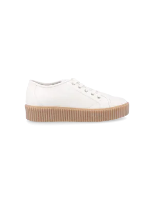 low-top leather sneakers