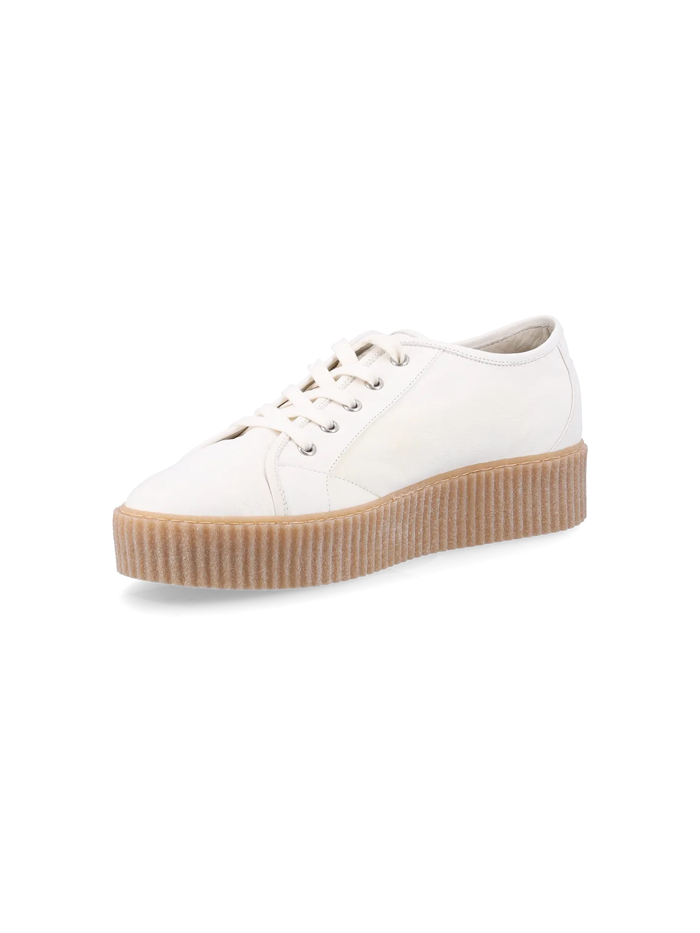 low-top leather sneakers