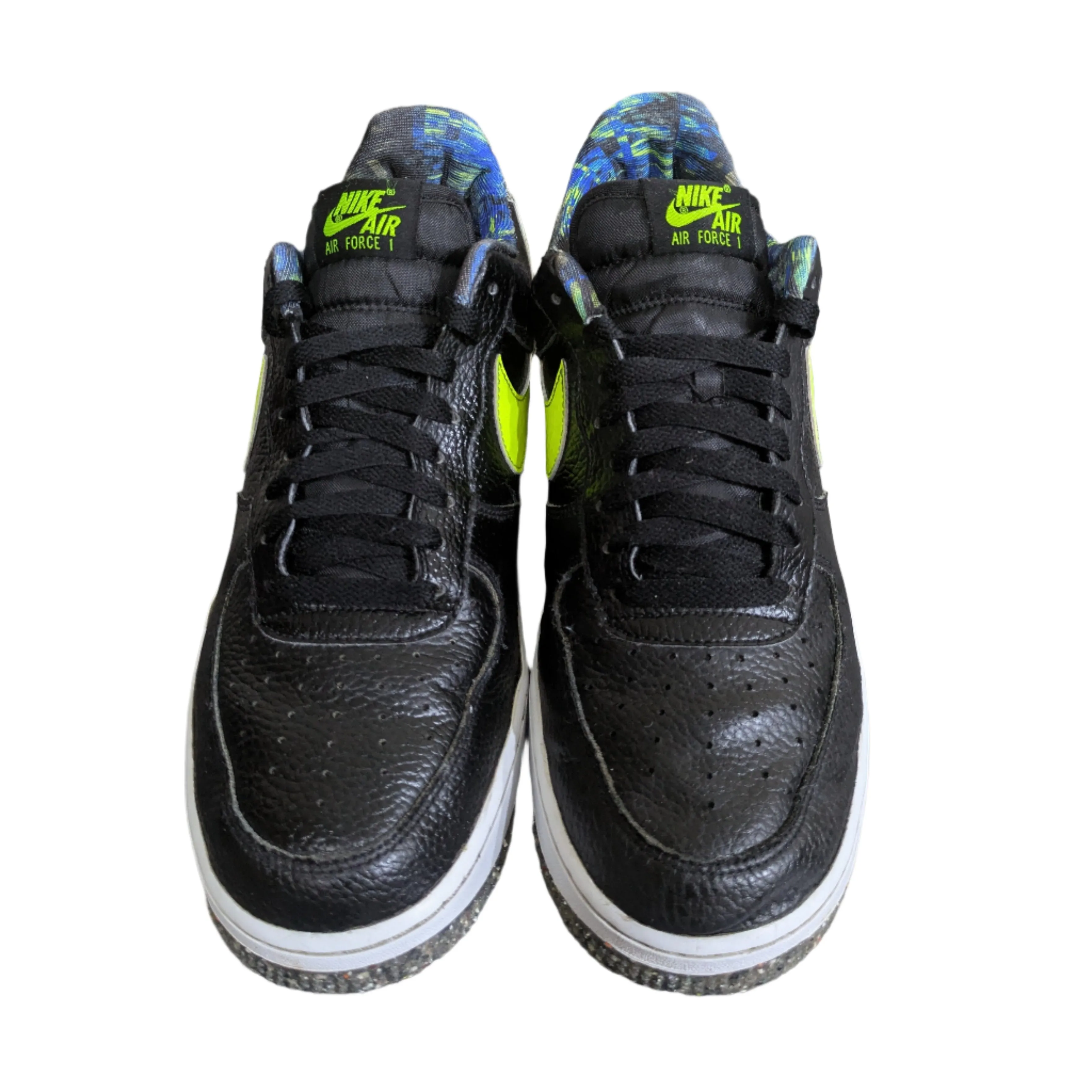 Nike Air Force 1 Low Black Volt Grind Sneakers Size UK 10 / EU 45 / US 11