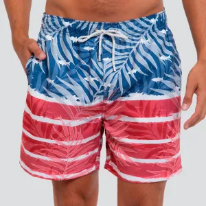 Patriotic Fish Volley Swim Short