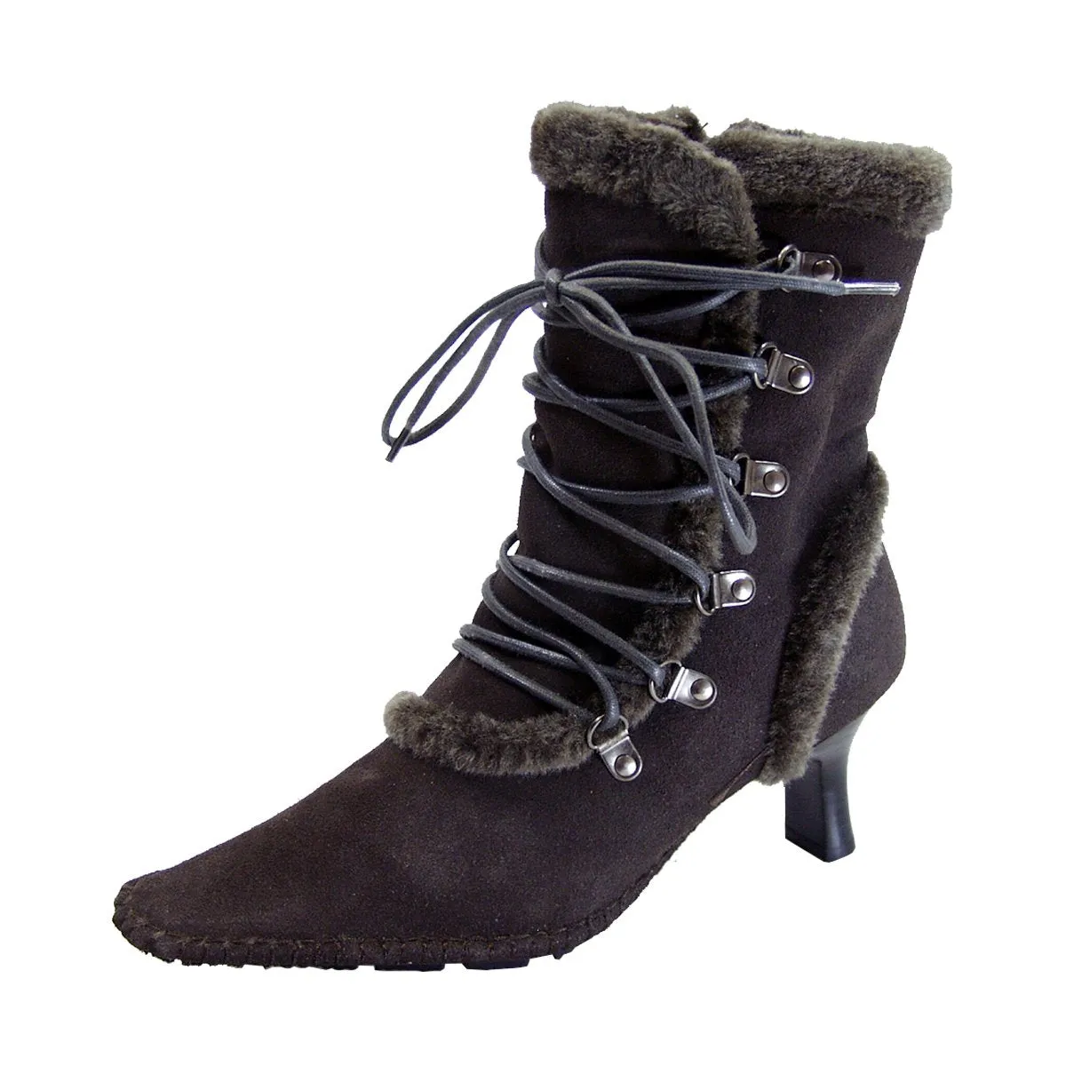 PEERAGE Viola Women's Wide Width Dress Boots with Zipper