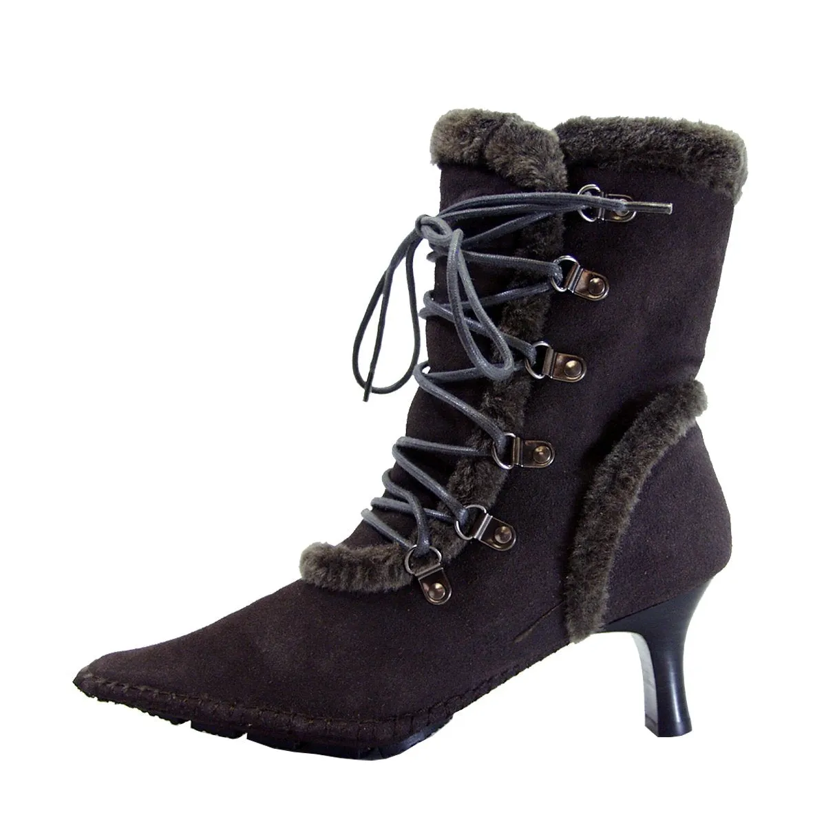 PEERAGE Viola Women's Wide Width Dress Boots with Zipper
