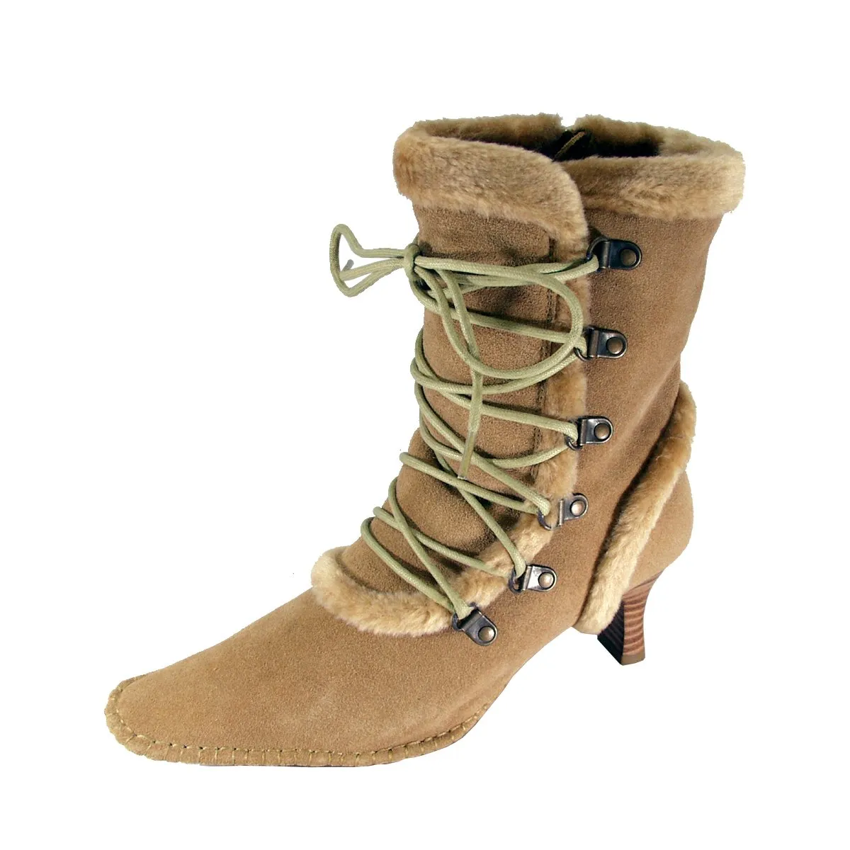 PEERAGE Viola Women's Wide Width Dress Boots with Zipper