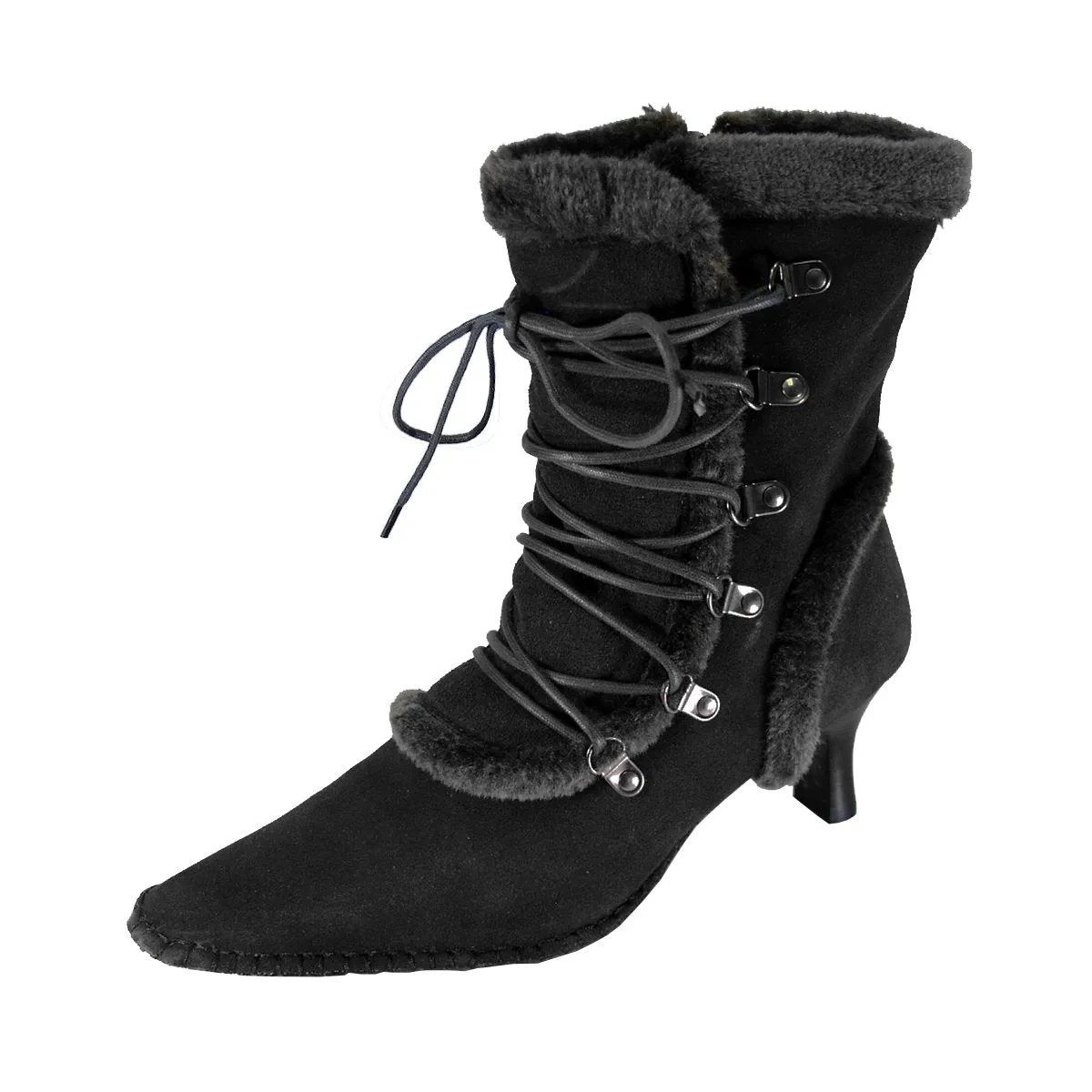 PEERAGE Viola Women's Wide Width Dress Boots with Zipper