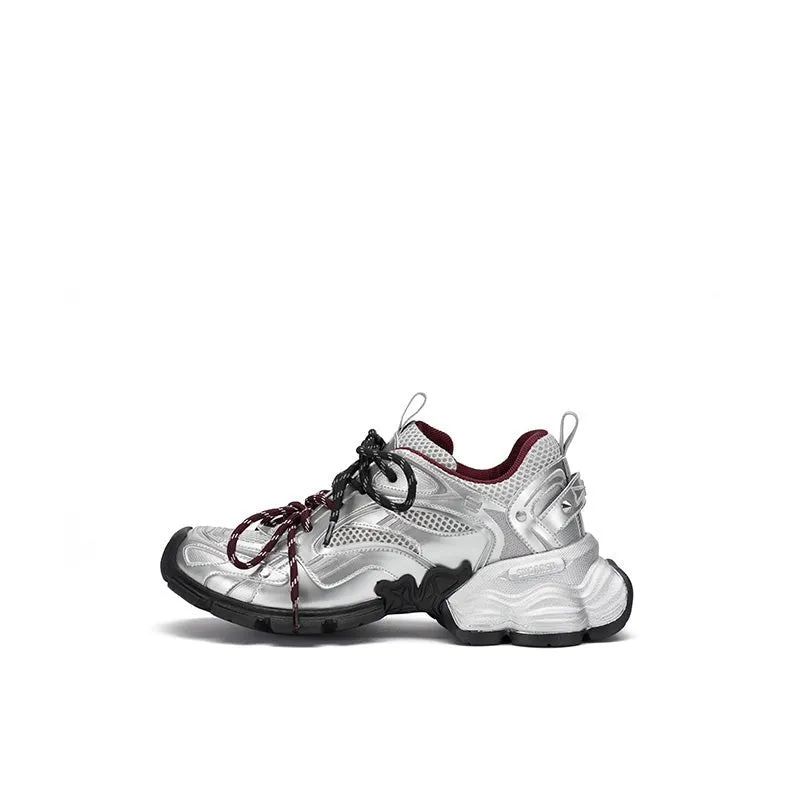 Phantom Butterfly Sole Retro Pop Shoes Silvery