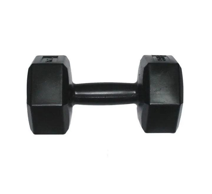 Plastic Hexagonal Fitness Dumbbell 5Kg