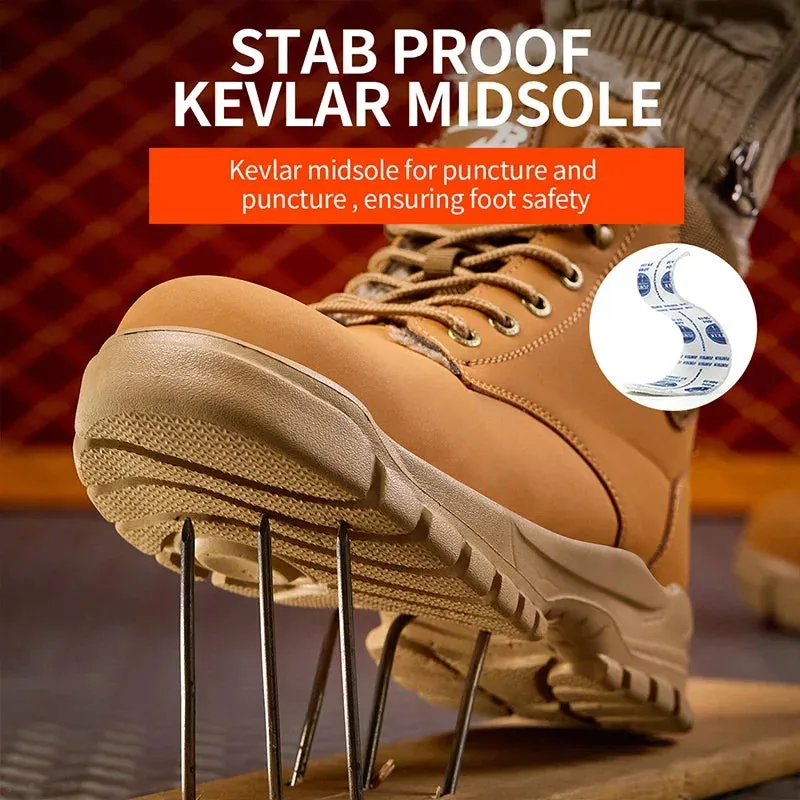 S3  winter work safety boots waterproof