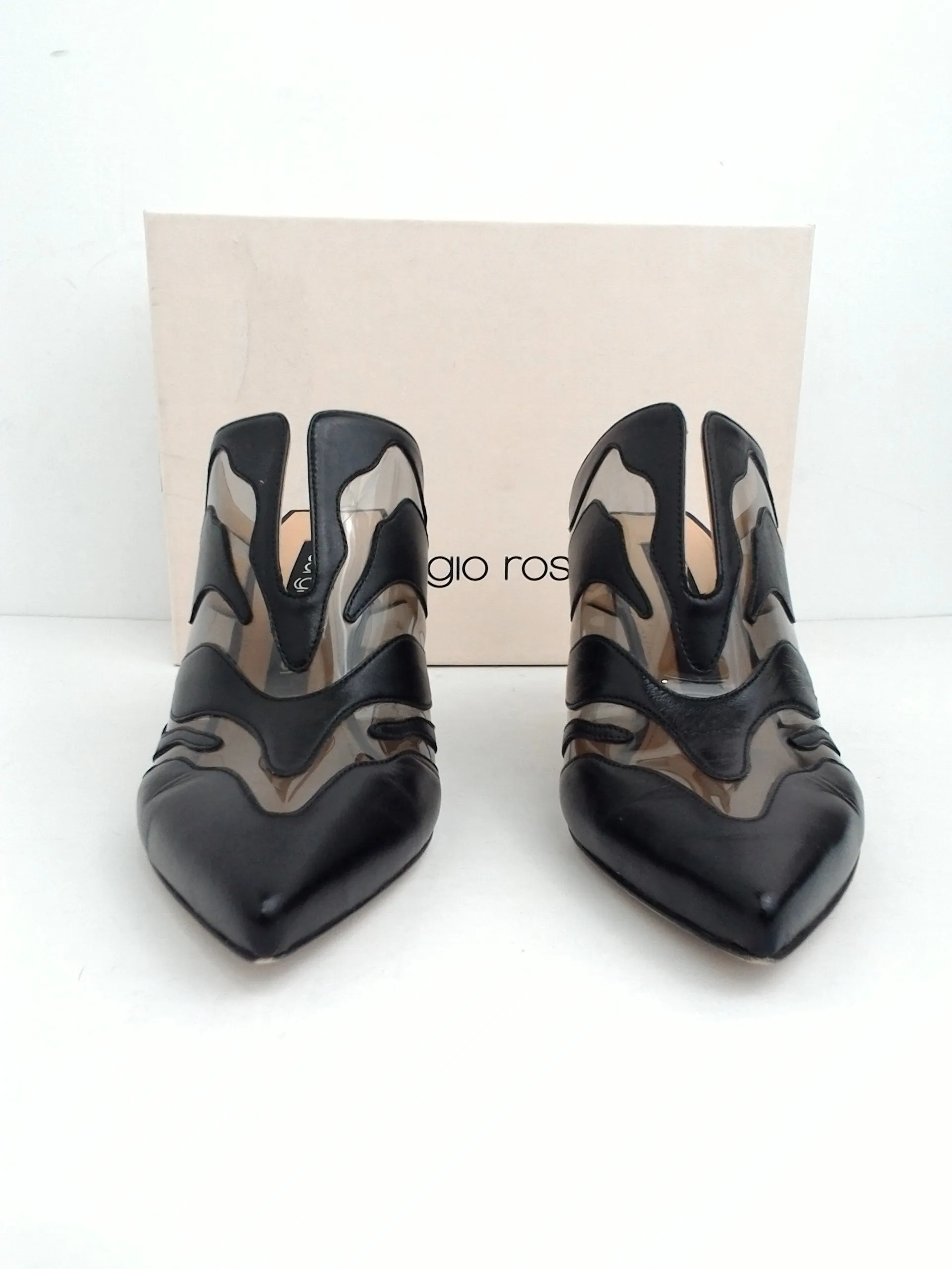 Sergio Rossi Women's Scarpe Donna Slide/Sabot Black   Clear Size 39