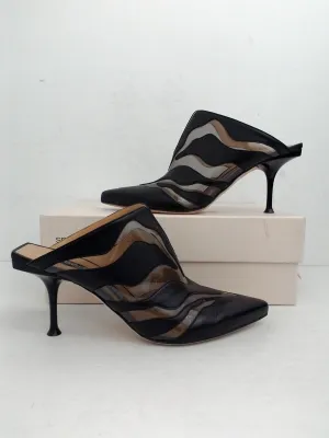 Sergio Rossi Women's Scarpe Donna Slide/Sabot Black   Clear Size 39