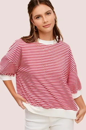 Striped Crew Neck Tee