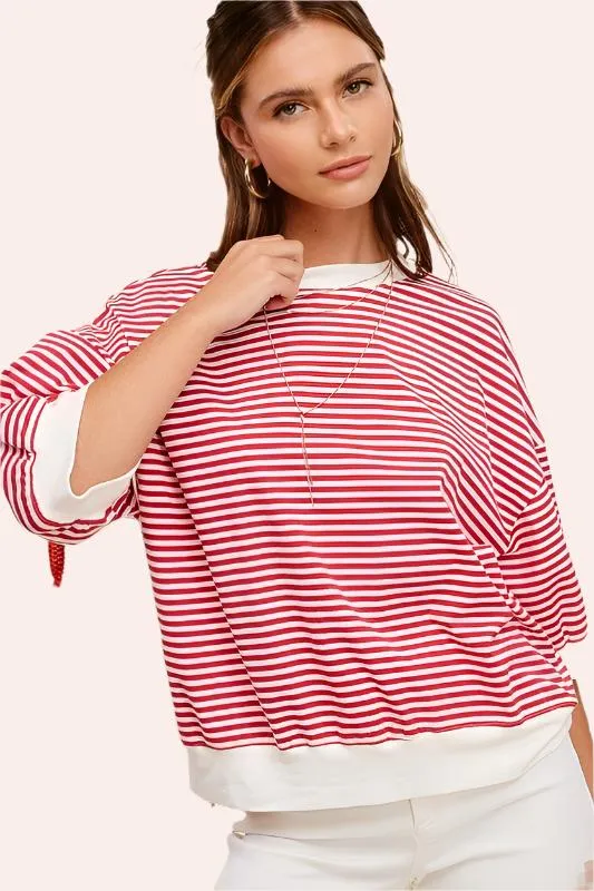 Striped Crew Neck Tee