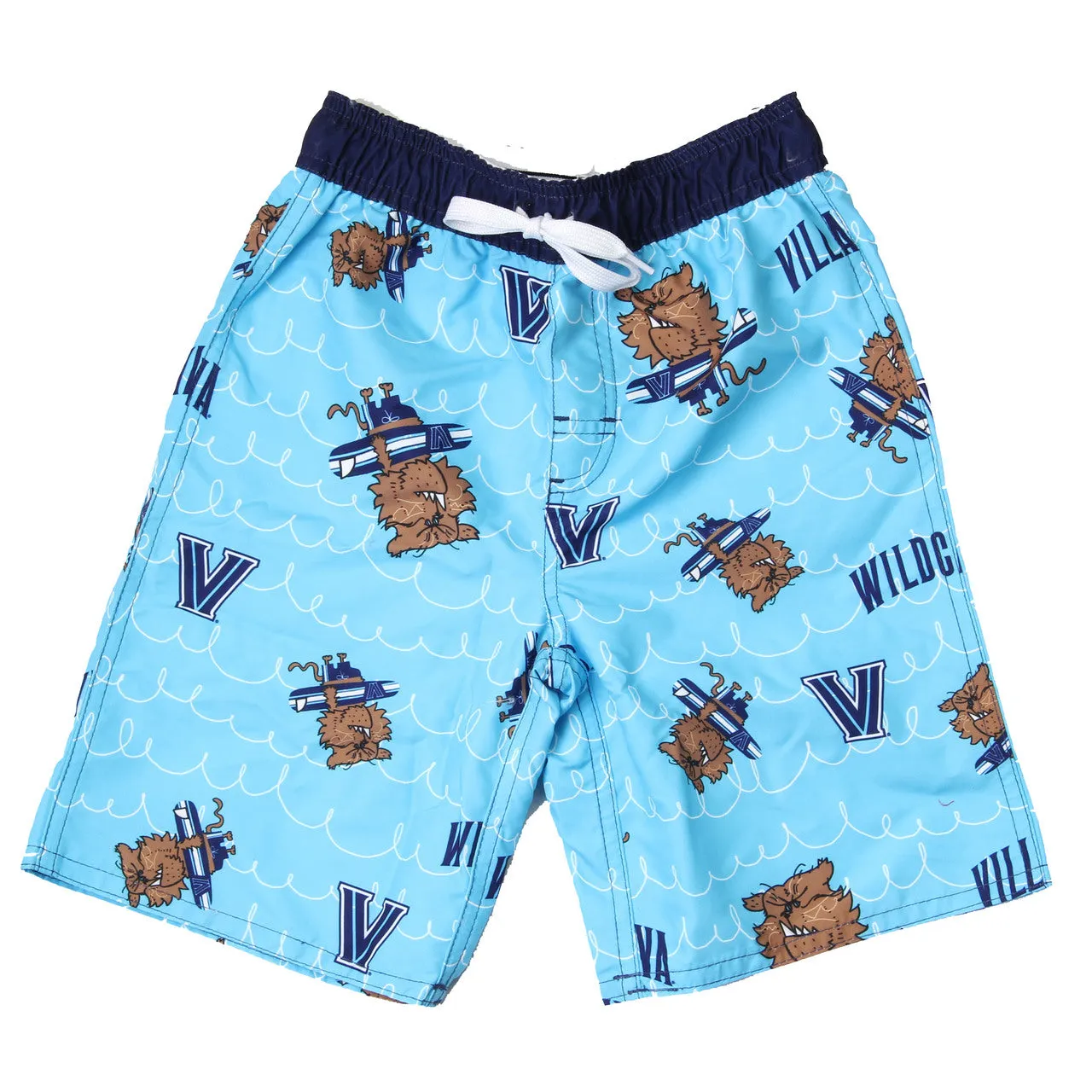 Villanova Wildcats Youth Boys Caricature Swim Trunk