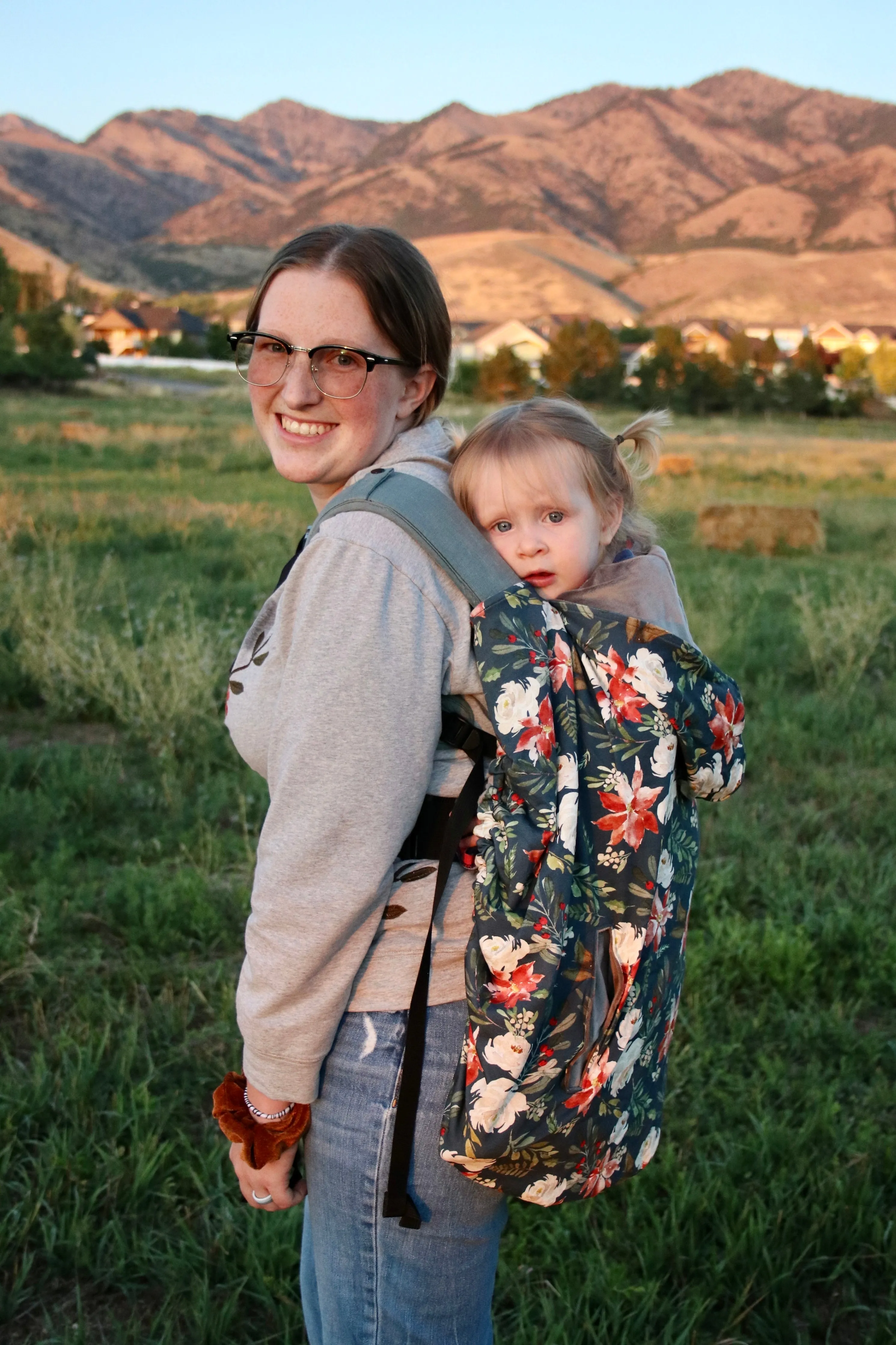 Watercolor Stripes - Organic Luxe Carrier Cover