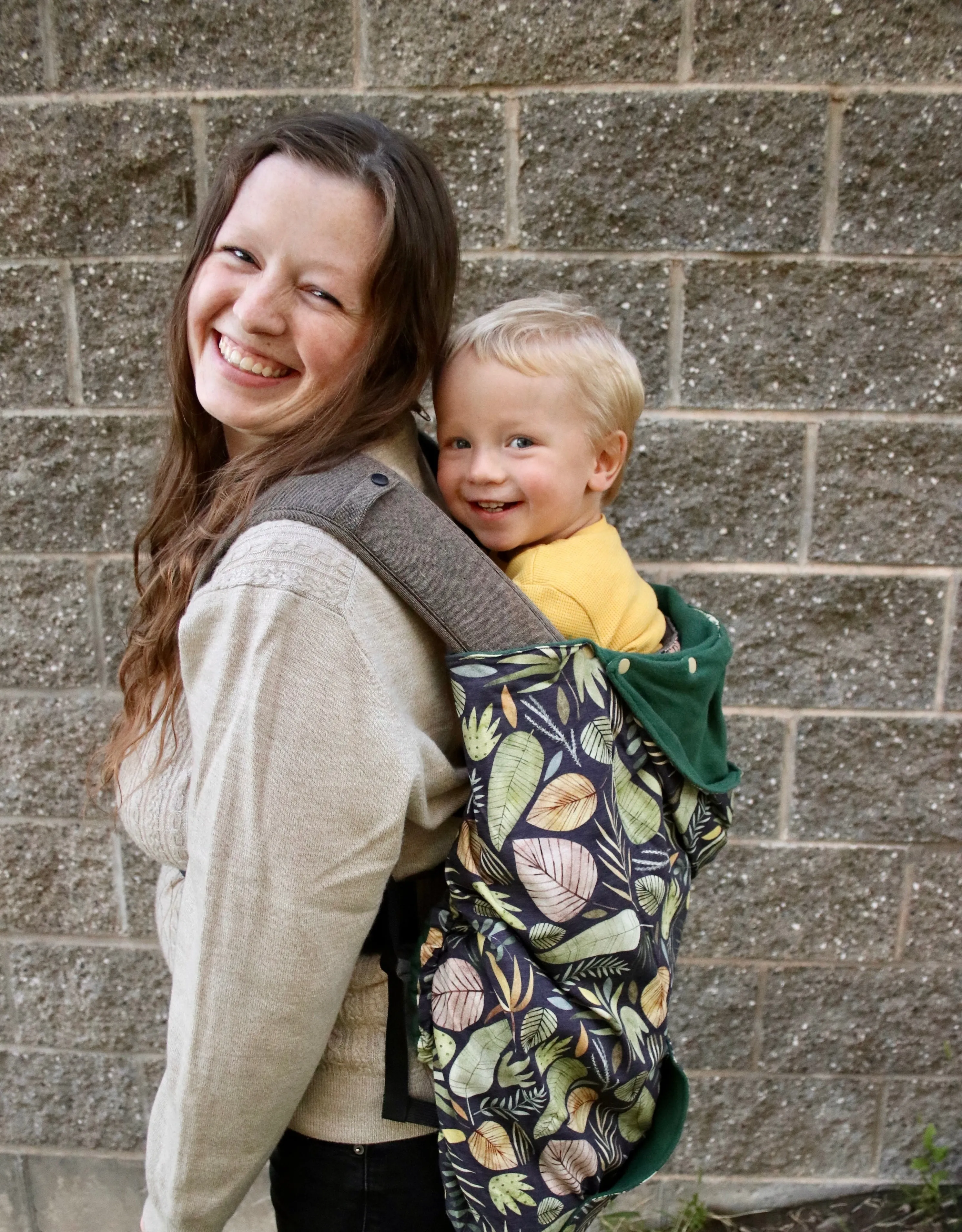 Watercolor Stripes - Organic Luxe Carrier Cover