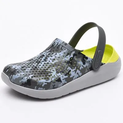 Women's hollow slip on water clogs shoes quick dry beach sandals