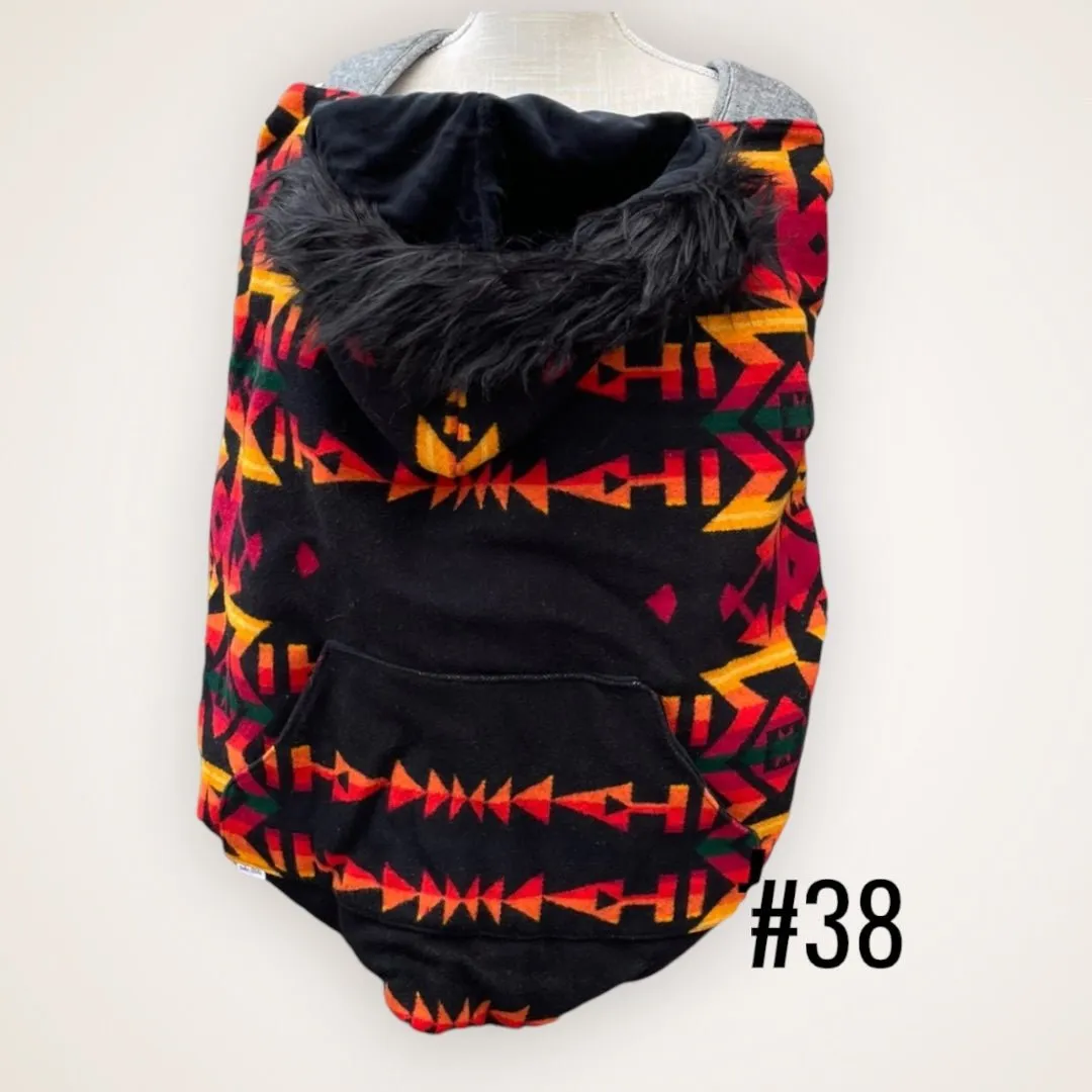 Wool #38 - Fur Trim Wool Carrier Cover