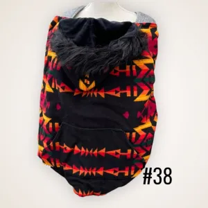 Wool #38 - Fur Trim Wool Carrier Cover